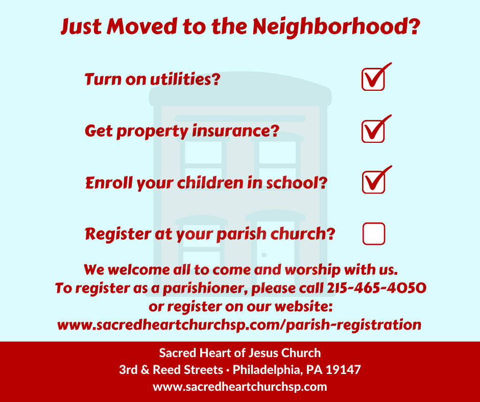 New Parishioner Registration